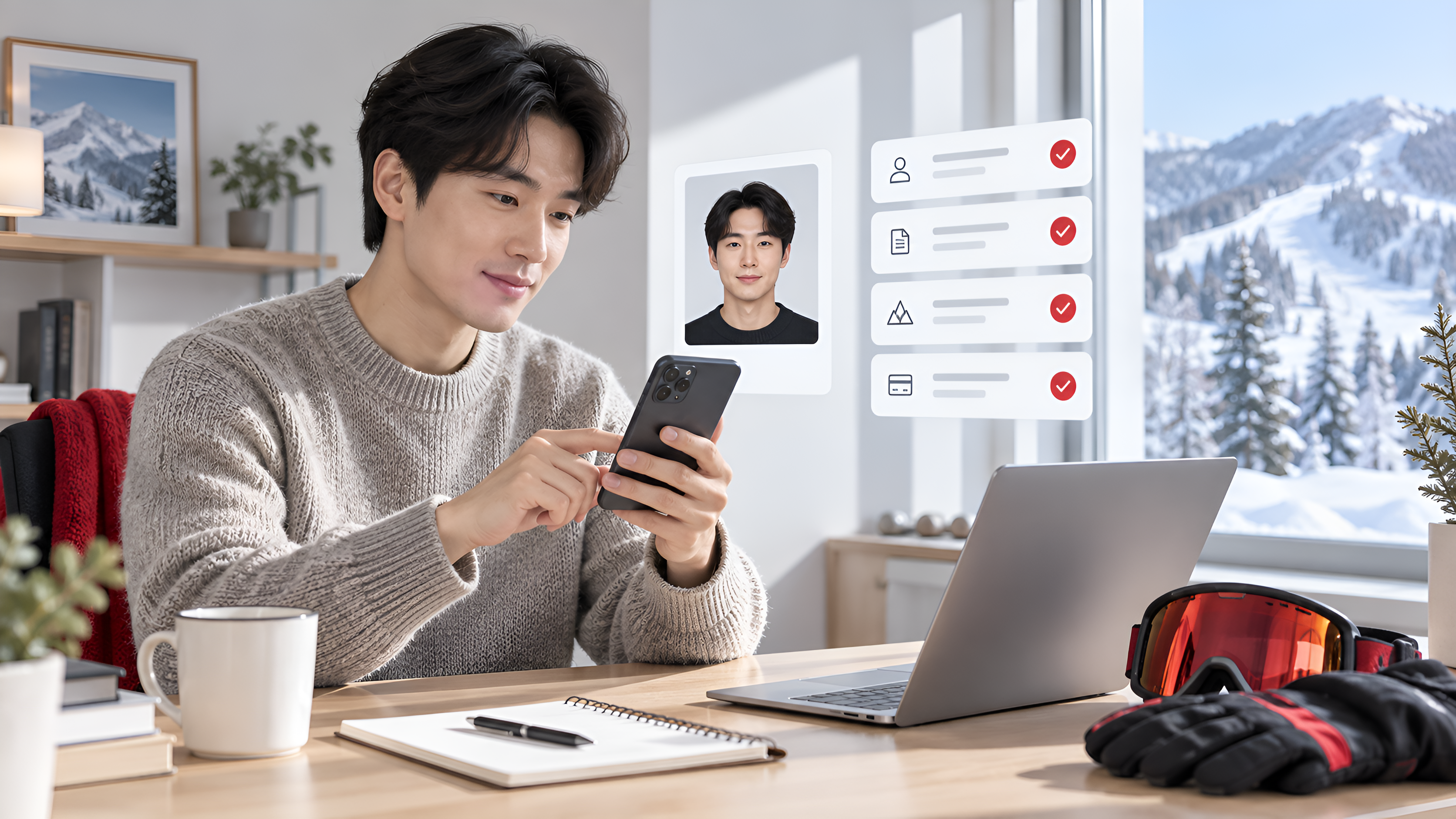 X6 사용자 정보 등록을 준비하는 모습